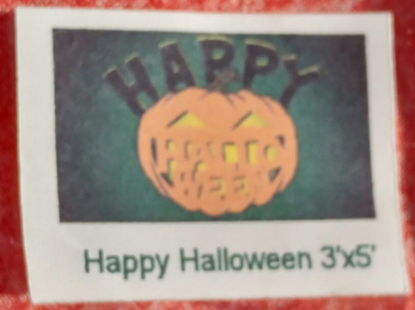 Happy Halloween Pumpkin 3x5 Flag Tag